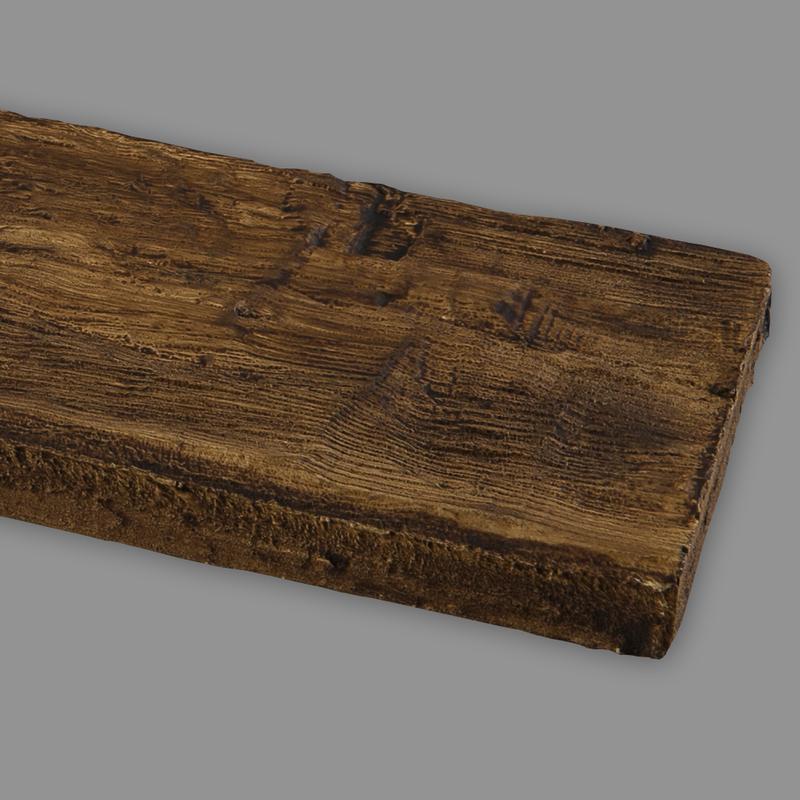 Wandbrett Holzimitat Eiche dunkelbraun, 130 x 30 mm, Länge 260 cm